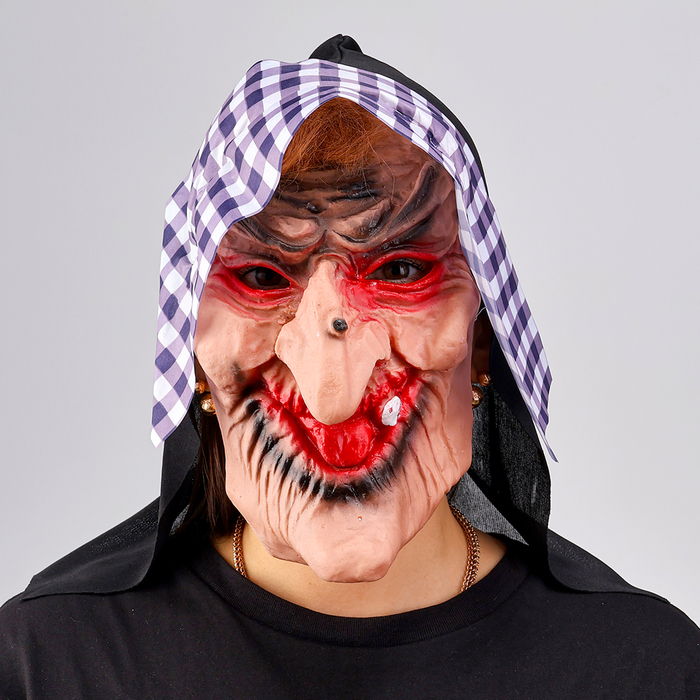 Карнавальная маска «Баба-яга» - Фото 1