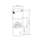 Вытяжка HOMSair ART 1050IS 35, островная, 1050 м3/ч, 3 скорости, 35 см, чёрная - фото 51900365