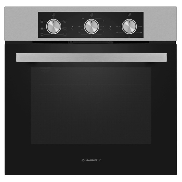 Духовой шкаф MAUNFELD AEOF6060S, электрический, 60 л, класс А, чёрный, серый