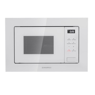 Встраиваемая микроволновая печь MAUNFELD MBMO820SGW10, 1270 Вт, 20 л, 8 режимов, белая