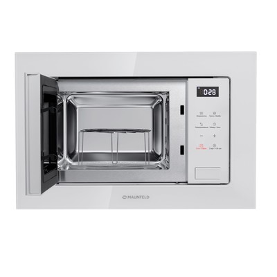 Встраиваемая микроволновая печь MAUNFELD MBMO820SGW10, 1270 Вт, 20 л, 8 режимов, белая