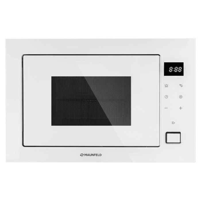 Встраиваемая микроволновая печь MAUNFELD MBMO925SGW11, 1450 Вт, 25 л, 8 режимов, белая - Фото 1