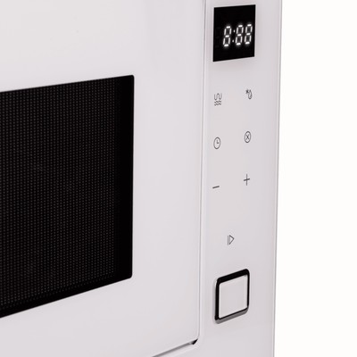 Встраиваемая микроволновая печь MAUNFELD MBMO925SGW11, 1450 Вт, 25 л, 8 режимов, белая