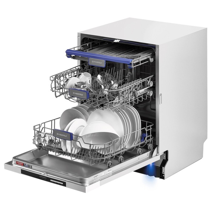 Посудомоечная машина MAUNFELD MLP-122D, встраиваемая, класс А++, 12 комплектов, 6 режимов - фото 51924945
