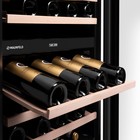Винный шкаф MAUNFELD MBWC-415D171, 14 полок, 415 л, 171 бутылка, 2 климатические зоны, чёрный 10771363