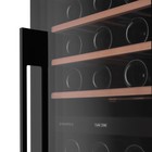 Винный шкаф MAUNFELD MBWC-415D171, 14 полок, 415 л, 171 бутылка, 2 климатические зоны, чёрный 10771363