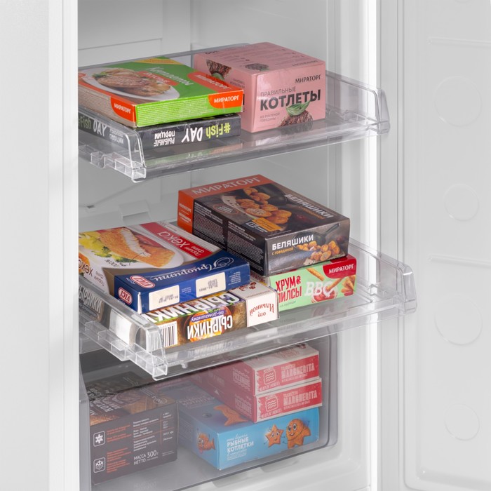 Морозильная камера MAUNFELD MFFR116NFW, класс А+, 134 л, 5 секций, белая - фото 51924967