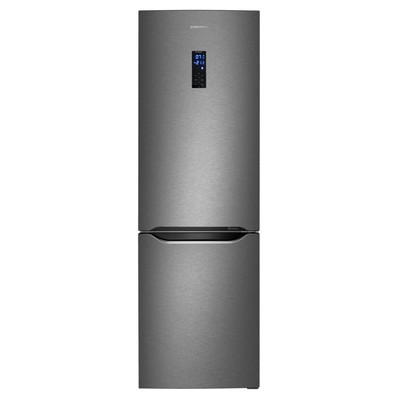 Холодильник MAUNFELD MFF187NFIX10, двухкамерный, класс А+, 330 л, Total NoFrost, серебристый