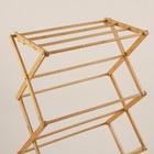 УЦЕНКА Сушилка для белья «Альберо», напольная, складная, бамбук, 63.5×36.5×106.5 см - Фото 2