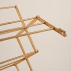 УЦЕНКА Сушилка для белья «Альберо», напольная, складная, бамбук, 63.5×36.5×106.5 см - Фото 4