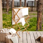 УЦЕНКА Сушилка для белья «Альберо», напольная, складная, бамбук, 63.5×36.5×106.5 см - Фото 6