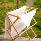 УЦЕНКА Сушилка для белья «Альберо», напольная, складная, бамбук, 63.5×36.5×106.5 см - Фото 7