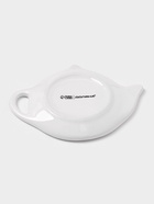 Подставка под чайный пакетик новогодняя Доляна «Московский мишка», керамика, 12×9.5 см, белая - Фото 3