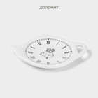 Подставка под чайный пакетик новогодняя Доляна «Волшебная сказка», керамика, 12×9.5 см, белая - Фото 3