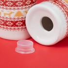 Набор для специй новогодний Доляна «Финский лес», солонка 50 мл, перечница 50 мл, доломит, белый - Фото 4