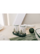 Набор для специй новогодний Доляна «Приближение чуда», 3 предмета: солонка 80 мл, перечница 80 мл, подставка, доломит, белый - Фото 8