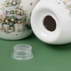 Набор для специй новогодний Доляна «Приближение чуда», 3 предмета: солонка 80 мл, перечница 80 мл, подставка, доломит, белый - Фото 4