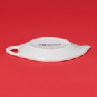 Подставка под чайный пакетик новогодняя Доляна «Парк аттракционов», керамика, 12×9.5 см, белая - Фото 4