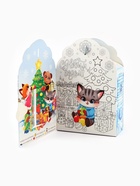 Сладкий детский новогодний подарок «Замок»: конфеты + раскраска внутри, 500 г - Фото 6