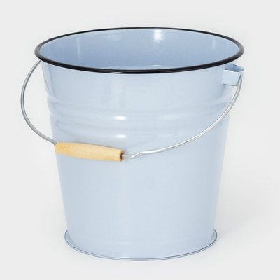 УЦЕНКА Ведро эмалированное, 12 л, без крышки, светлое