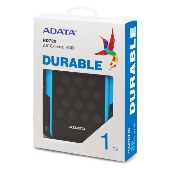 Жесткий диск A-Data USB 3.0 1TB AHD720-1TU31-CBL HD720 DashDrive Durable 2.5" синий - фото 51649704