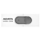 Флешка A-Data 32GB UV220 AUV220-32G-RWHGY USB2.0 белый/серый - фото 51649725