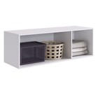 Антресоль для трёхстворчатого шкафа «Зефир», 1200×422×400 мм, цвет белое дерево/белая эмаль - Фото 3