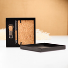 Набор подарочный 3 в 1 (ручка, брелок с карабином, блокнот) - Фото 1