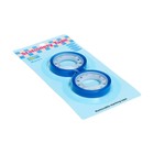 Набор текстовыделительной клейкой ленты, 2 штуки, отклеиваемая, 75×10 мм, синяя - Фото 2