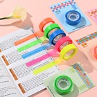 Набор текстовыделительной клейкой ленты, 2 штуки, отклеиваемая, 75×10 мм, зелёная - Фото 5