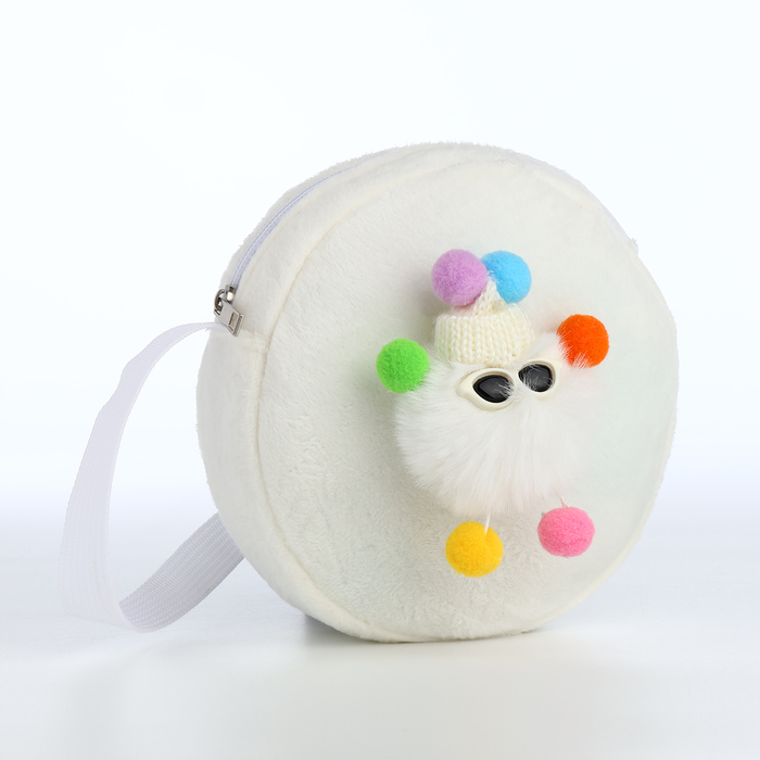 Сумка детская для девочки на молнии «Выбражулька», белая - Фото 1