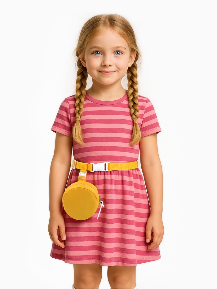 Сумка детская поясная на молнии «Выбражулька», жёлтая - Фото 1