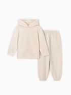 Костюм флисовый (худи и брюки) детский MINAKU: Fleece Soft, бежевый, рост 98 см - Фото 12