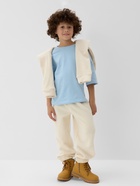 Костюм флисовый (худи и брюки) детский MINAKU: Fleece Soft, бежевый, рост 134 см - Фото 11