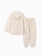 Костюм флисовый (худи и брюки) детский MINAKU: Fleece Soft, бежевый, рост 134 см - Фото 18
