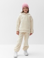 Костюм флисовый (худи и брюки) детский MINAKU: Fleece Soft, бежевый, рост 134 см - Фото 4