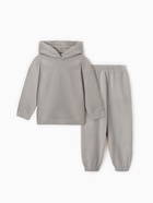 Костюм флисовый (худи и брюки) детский MINAKU: Fleece Soft, графит, рост 134 см - Фото 10