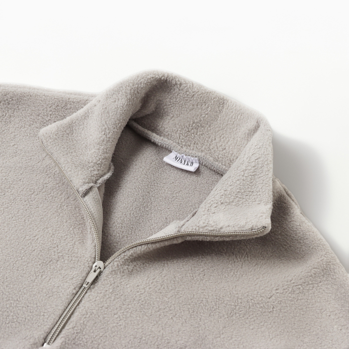 Свитшот детский MINAKU: Fleece Soft, цвет серый, рост 116 см