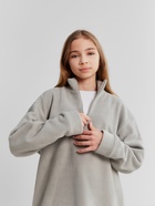 Свитшот детский MINAKU: Fleece Soft, цвет серый, рост 128 см - фото 808231454