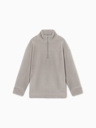 Свитшот детский MINAKU: Fleece Soft, цвет серый, рост 128 см - фото 808231458