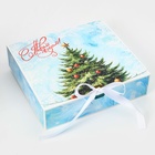 Коробка подарочная новогодняя складная, упаковка, «Снежная Ёлка», 20×18×5 см - Фото 2