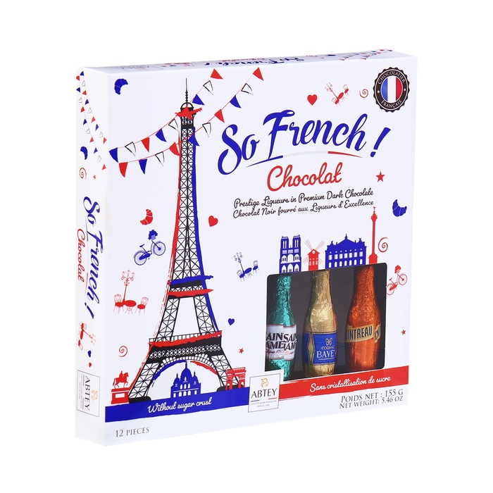 Новый год. Шоколад фигурный LIQUEURS So French!, с алкогольной начинкой, 13 г