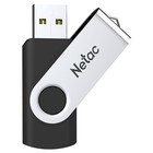 Флешка Netac 32GB U505 NT03U505N-032G-20BK USB2.0 черный/серебристый - Фото 2