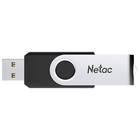 Флешка Netac 32GB U505 NT03U505N-032G-20BK USB2.0 черный/серебристый - Фото 4