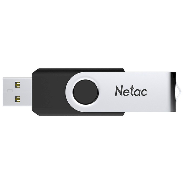 Флешка Netac 32GB U505 NT03U505N-032G-20BK USB2.0 черный/серебристый - фото 51661200