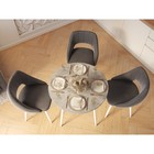 Стол обеденный Polini Home London, цвет бетон/белый - Фото 4