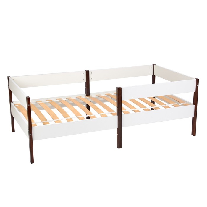 Кровать детская Polini kids Simple 3435, 1658×580×884 мм, цвет белый-дуб крафт - Фото 1