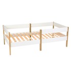Кровать детская Polini kids Simple 3435, 1658×580×884 мм, цвет белый/дуб каменный - Фото 1