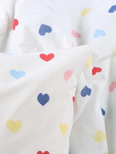 Постельное бельё 2-спальное «Этель. Colored Hearts», поплин