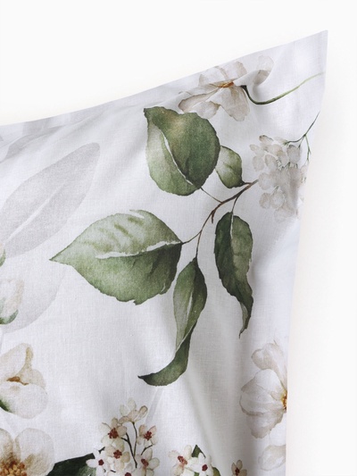 Комплект постельного белья Этель 1.5 сп Flower time 143×215 см,150×214 см, 50×70 см-2 шт., поплин 125 г/м², хлопок 100%